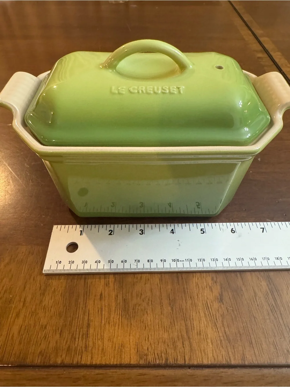 Le Creuset NEW small TERRINE - Retired Palm color